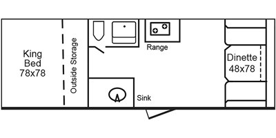 2021 TrailManor 2518 Series KD floorplan