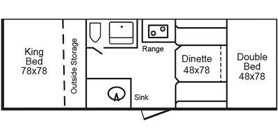 2021 TrailManor 2518 Series KB floorplan