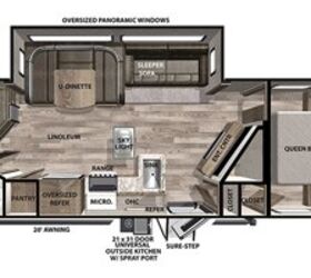 2021 Forest River Vibe 26BH floorplan