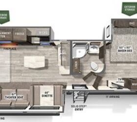 2021 Forest River Flagstaff Super Lite 29RLBS floorplan