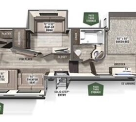 2021 Forest River Flagstaff Super Lite FW 528MBS floorplan