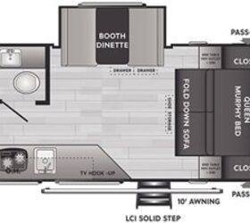 2021 Keystone Hideout (Single Axle) 174RK floorplan