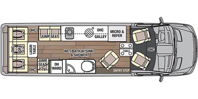 2021 Coachmen Galleria 24T floorplan