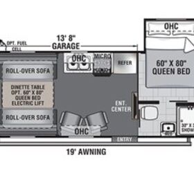 2021 Forest River Work and Play 21LT floorplan