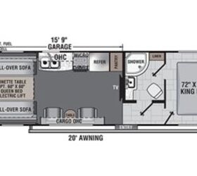 2021 Forest River Work and Play 27LT floorplan