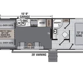 2021 Forest River Work and Play 27KB floorplan