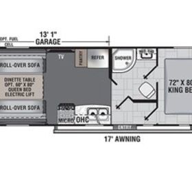 2021 Forest River Work and Play 23LT floorplan