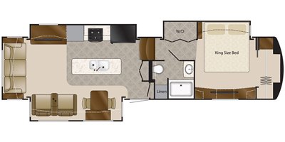 2021 DRV Mobile Suites 36RSSB3 floorplan