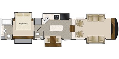 2021 DRV Elite Suites 44 Nashville floorplan