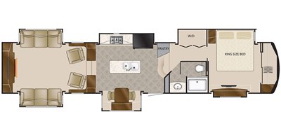2021 DRV Elite Suites 44 Columbus floorplan