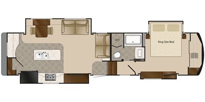 2021 DRV Elite Suites 36RKSB floorplan