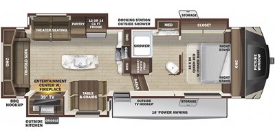 2021 Highland Ridge Mesa Ridge XLT MF264RLS floorplan