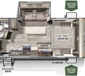 2021 Forest River Flagstaff Micro Lite 22FBS floorplan