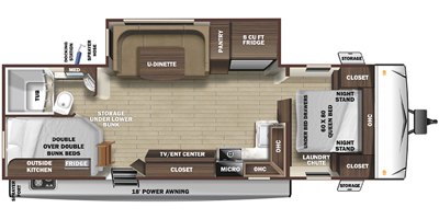 2021 Highland Ridge Mesa Ridge S-Lite ML241BH floorplan