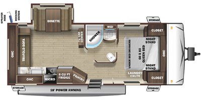 2021 Highland Ridge Mesa Ridge S-Lite ML242RL floorplan