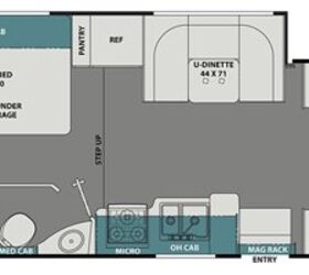 2021 Coachmen Leprechaun 230FS floorplan