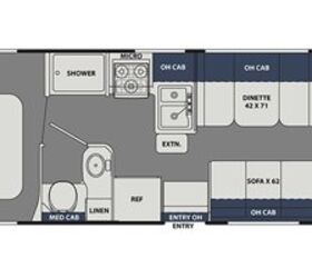 2021 Coachmen Freelander 27QB floorplan