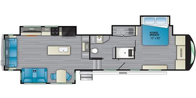 2021 Heartland Bighorn BH 3960 LS floorplan
