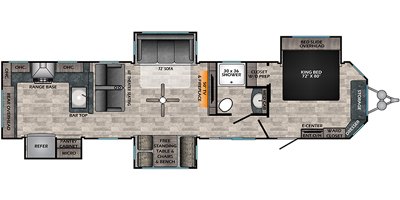 2021 CrossRoads Hampton HP380RKS floorplan