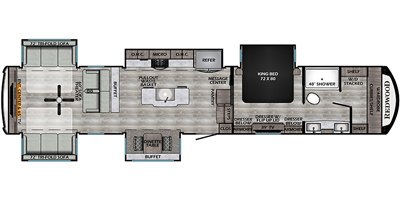 2021 CrossRoads Redwood RW4150RD floorplan