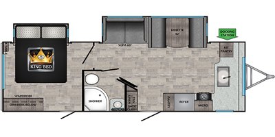 2022 CrossRoads Sunset Trail Super Lite SS269FK floorplan