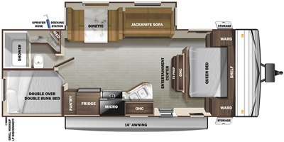 2021 Starcraft Autumn Ridge 26BHSWE floorplan