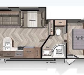 2021 Forest River Wildwood X-Lite Northwest 254RLXL floorplan