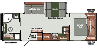 2021 Gulf Stream Matrix LE 28CRB floorplan