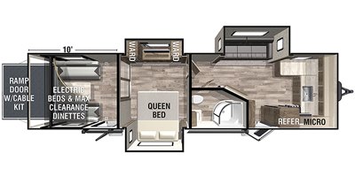Hyperlite Layout Plan 2021 Forest River XLR Hyper Lite 3310 | RV Guide