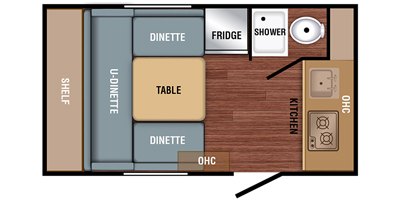 2021 Braxton Creek Bushwhacker Plus 15FK floorplan