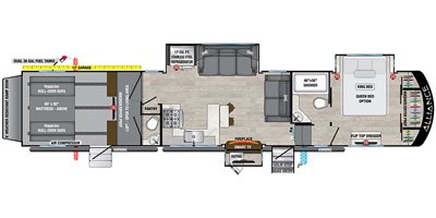 2021 Alliance RV Valor 40V13 floorplan