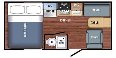 2021 Braxton Creek Bushwhacker Plus 17FL floorplan