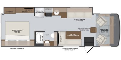 2022 Holiday Rambler Admiral 29M floorplan