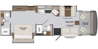 2022 Holiday Rambler Admiral 32S floorplan