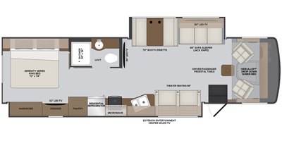 2022 Holiday Rambler Admiral 35R floorplan