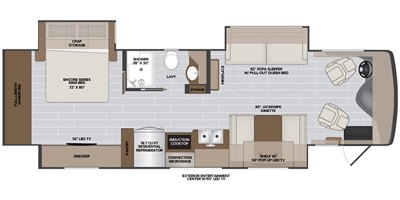 2022 Holiday Rambler Nautica 34RX floorplan