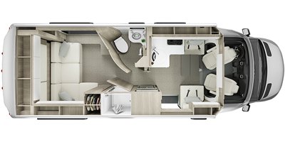2022 Leisure Travel Vans Unity U24RL floorplan