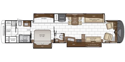 2022 Newmar London Aire 4579 floorplan