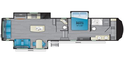 2022 Heartland Bighorn BH 3870 FB floorplan