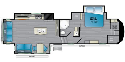 2022 Heartland Bighorn BH 3375 SS floorplan