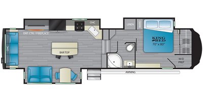 2022 Heartland Bighorn BH 3502 SB floorplan