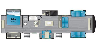 2022 Heartland Bighorn Traveler BHTR 38 FL floorplan