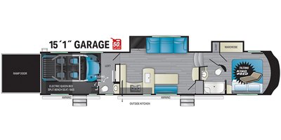 2022 Heartland Cyclone CY 4115 floorplan