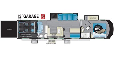 2022 Heartland Cyclone CY 3713 floorplan