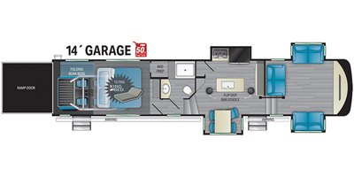 2022 Heartland Cyclone CY 4214 floorplan