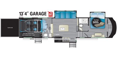 2022 Heartland Cyclone CY 3413 floorplan