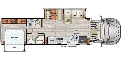 2022 Dynamax DX3 34KD floorplan