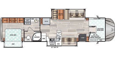 2022 Dynamax Force HD 37TS HD floorplan