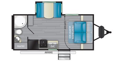 2022 Heartland Sundance Ultra-Lite SDTT 189 MB floorplan