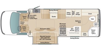 2022 Coach House Platinum 261XL QD floorplan